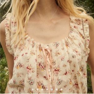 DOEN traveler top in Tuileries Bloom NEW W TAGS